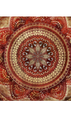 Cuadro Mandala Rojo 79,5x79,5 cm
