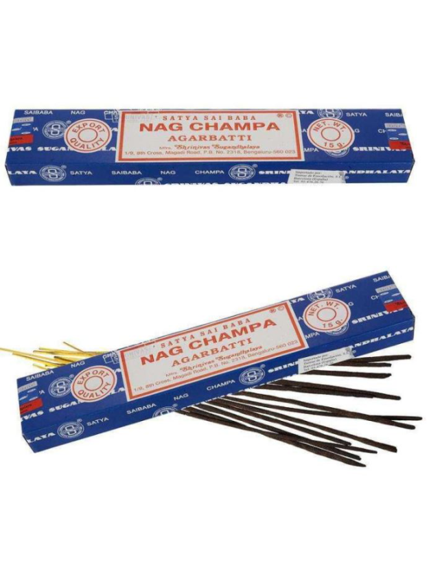 Incienso NAG CHAMPA satya 15grs (AZUL)