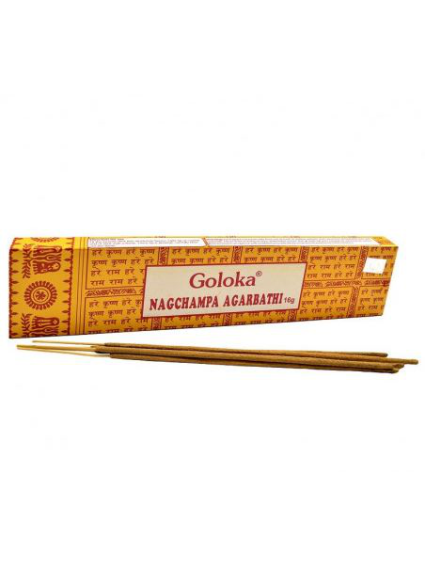 Incienso NAG CHAMPA goloka 15grs (AMARILLO)