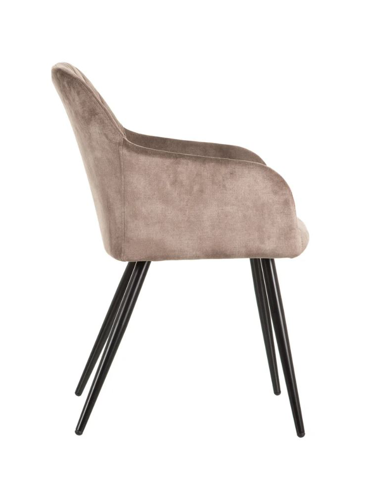 Silla ZOE tejido topo