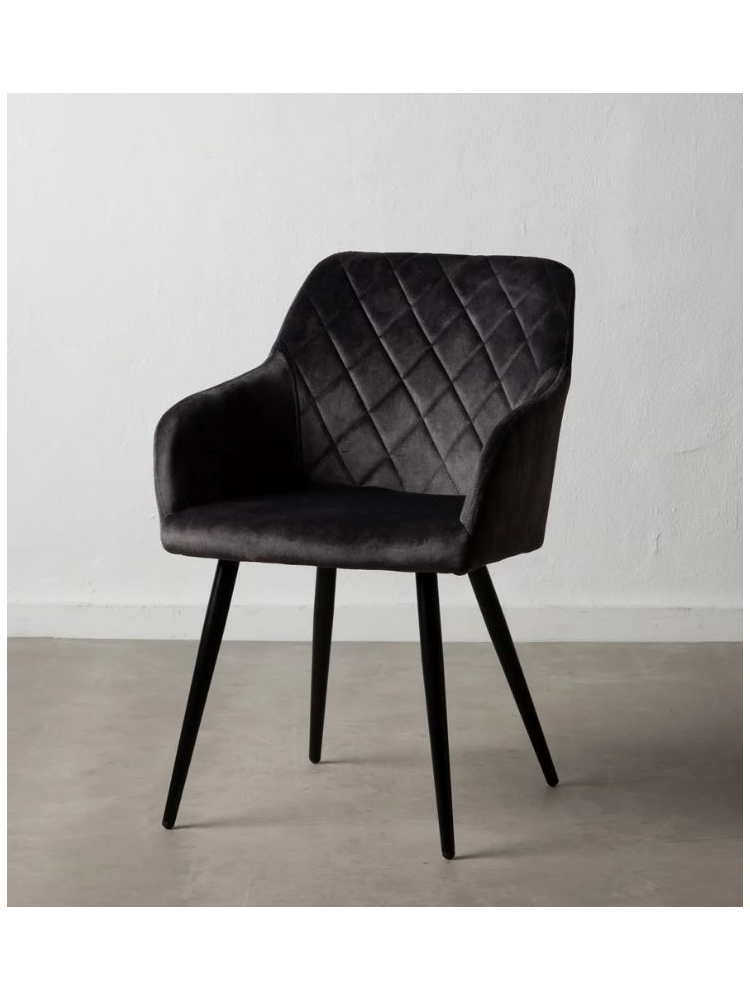 Silla ZOE tejido verde oscuro