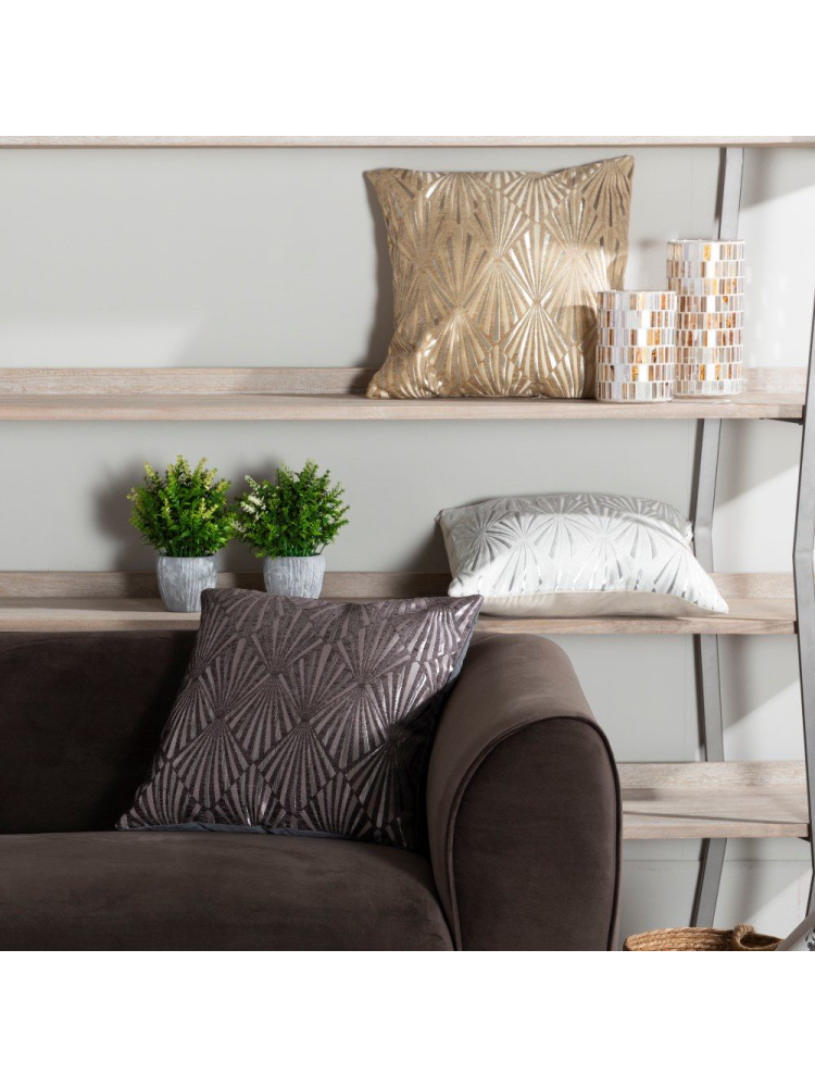 Cojín PALM PLATA  45x45