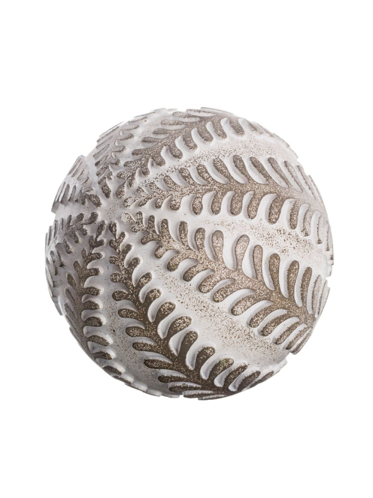 Bola decorativa GRIS-BLANCO