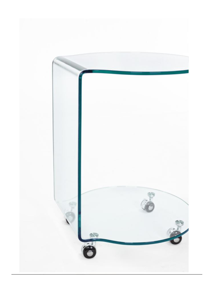 Mesa auxiliar IRIDE con ruedas