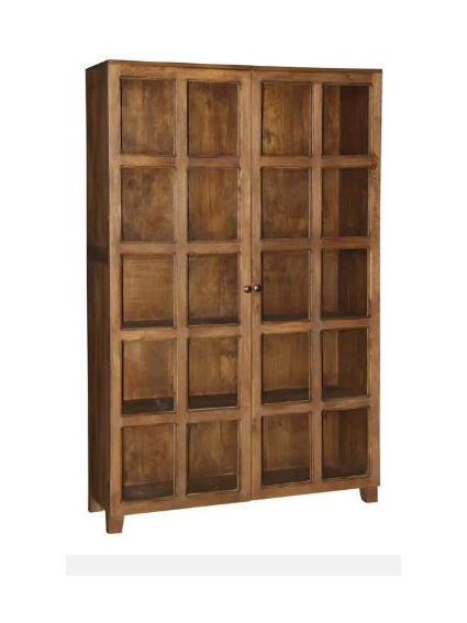 Vitrina CAEN rozada 120X40X194 cms