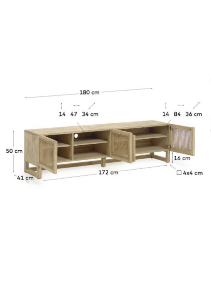 Mueble tv PIANA 180x50 cms