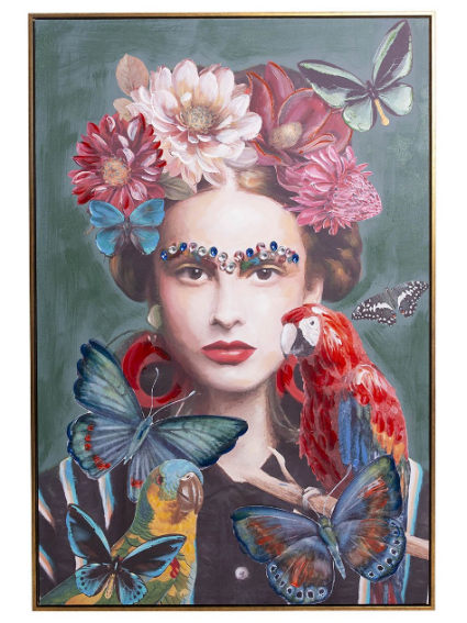 Cuadro FRIDA FLORES 120