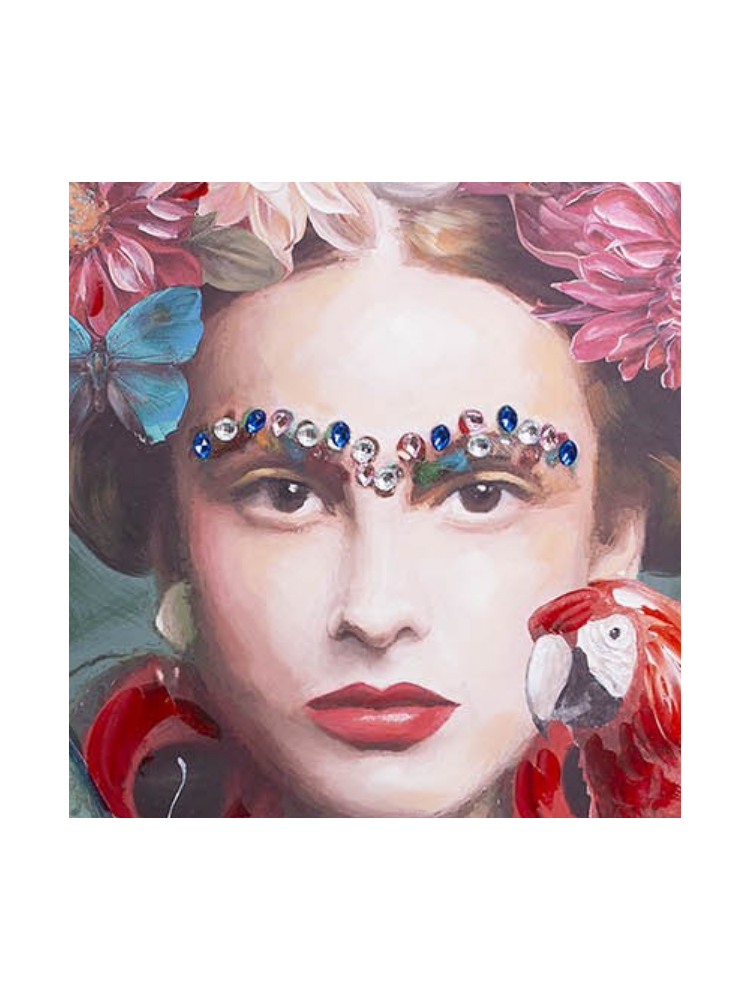 Cuadro FRIDA FLORES 120