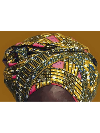 Cuadro mujer AFRICANA TURBANTE 120